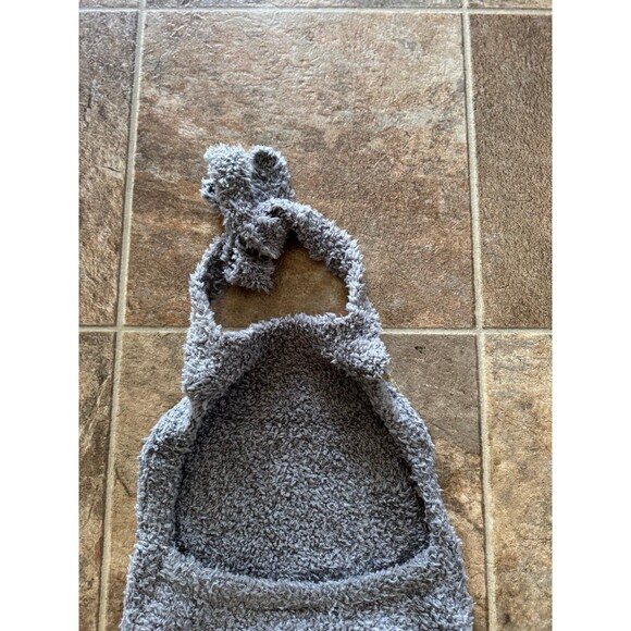 Skims Cozy Knit Halter Bra Top Smoke Size S/M - Picture 7 of 10